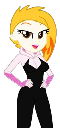 Size: 417x887 | Tagged: safe, artist:robertsonskywa1, derpibooru import, equestria girls, g4, g5, my little pony: tell your tale, clothes, equestria girls-ified, female, flare (g5), g5 to equestria girls, g5 to g4, generation leap, hand on hip, image, marvel, photo, png, simple background, solo, spider-gwen, spider-man, spider-man: across the spider-verse, suit, transparent background