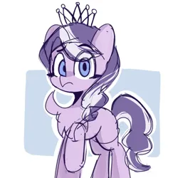 Size: 1080x1080 | Tagged: safe, artist:亲死暮光刻不容缓, derpibooru import, diamond tiara, earth pony, pony, chest fluff, colored sketch, female, filly, foal, image, looking at you, outline, png, raised hoof, simple background, sketch, solo, white background, white outline