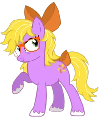 Size: 720x885 | Tagged: safe, artist:lucky bolt, artist:pegasski, derpibooru import, oc, oc:misty breeze, unofficial characters only, earth pony, pony, base used, bow, cutie mark, determined, farmer, feathered fetlocks, female, glasses, hair bow, heterochromia, image, png, raised hoof, simple background, solo, tail, tail bow, transparent background