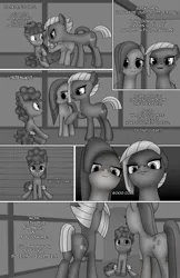 Size: 1989x3072 | Tagged: safe, artist:anonymousandrei, derpibooru import, li'l cheese, limestone pie, marble pie, earth pony, pony, comic:life of li'l cheese, g4, the last problem, colt, comic, derpibooru exclusive, dialogue, female, foal, image, jpeg, male, mare, older limestone pie, older marble pie, pie family home, talking