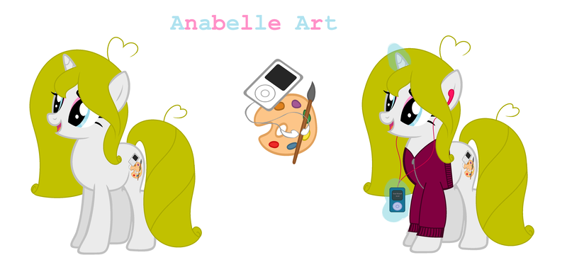 Size: 4892x2348 | Tagged: safe, artist:aniakucyk, derpibooru import, oc, oc:anabelle art, pony, unicorn, g4, horn, image, png