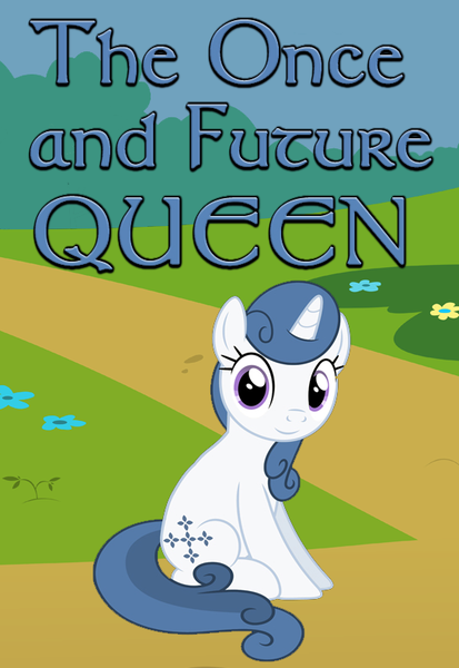 Size: 545x792 | Tagged: safe, artist:saddlesoapopera, derpibooru import, majesty, pony, unicorn, fanfic, fanfic:the once and future queen, g1, g4, fanfic art, fanfic cover, g1 to g4, generation leap, horn, image, png, solo