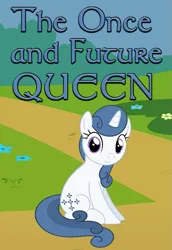 Size: 545x792 | Tagged: safe, artist:saddlesoapopera, derpibooru import, majesty, pony, unicorn, fanfic, fanfic:the once and future queen, g1, g4, fanfic art, fanfic cover, g1 to g4, generation leap, horn, image, png, solo