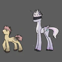 Size: 2193x2193 | Tagged: safe, artist:cambria light, derpibooru import, ponified, pegasus, pony, anime, gray background, image, jpeg, jujutsu kaisen, male, satoru gojou, simple background, stallion, yuuji itadori