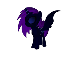 Size: 2000x1500 | Tagged: safe, artist:alexlayer, derpibooru import, editor:railpony, editor:taionafan369, oc, oc:nyx, ponified, alicorn, pony, pony creator, g4, 3d, 3d pony creator, female, horn, image, png, ponylumen, simple background, solo, spread wings, transparent background, vinyl's glasses, vinyl's hairstyle, wings