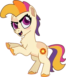 Size: 743x863 | Tagged: safe, artist:prixy05, derpibooru import, sunny daze (g3), earth pony, pony, series:magic forest, g3, female, filly, foal, image, png, rearing, simple background, solo, transparent background, vector