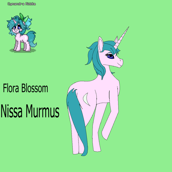 Size: 1000x1000 | Tagged: safe, artist:florablossomhq, derpibooru import, pony, unicorn, pony town, cynandra riddle, horn, image, png