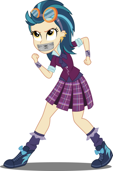 Size: 3000x4530 | Tagged: safe, ponerpics import, ponybooru import, indigo zap, equestria girls, gag, image, png, tape, tape gag