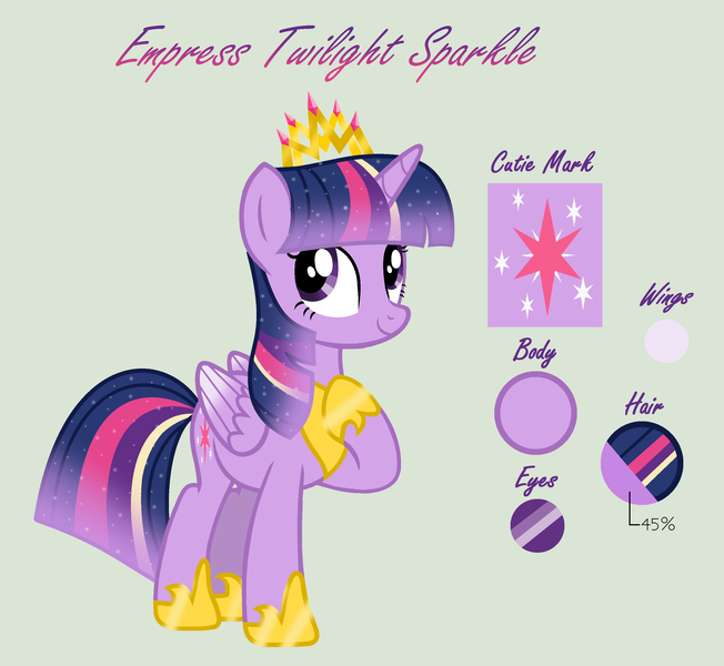 Size: 2936x2700 | Tagged: safe, artist:mylittlespider139, derpibooru import, twilight sparkle, twilight sparkle (alicorn), alicorn, pony, g4, empress, image, jewelry, png, reference sheet, regalia, solo, ultimate twilight