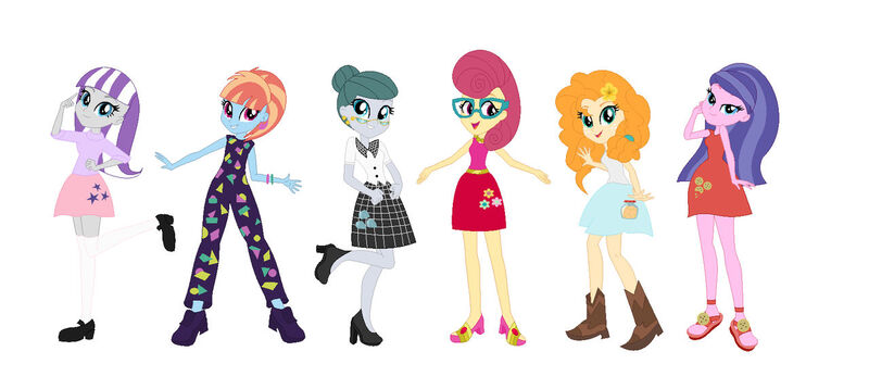 Size: 1280x572 | Tagged: safe, artist:andy213yt, artist:selenaede, derpibooru import, cloudy quartz, cookie crumbles, pear butter, posey shy, twilight velvet, windy whistles, human, equestria girls, g4, 80's fashion, base used, boots, clothes, cute, ear piercing, earring, equestria girls-ified, female, flower, flower in hair, freckles, glasses, grin, image, jewelry, jpeg, mom six, necklace, open mouth, open smile, pearabetes, pearl necklace, piercing, shoes, skirt, smiling, velvetbetes, windybetes