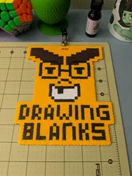 Size: 3024x4032 | Tagged: safe, artist:tinyequine, ponerpics import, oc, oc:drawing blanks, image, jpeg, perler beads