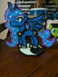 Size: 3072x4080 | Tagged: safe, artist:tinyequine, ponerpics import, princess luna, image, jpeg, perler beads