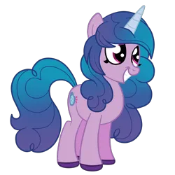 Size: 4000x4000 | Tagged: safe, artist:squipycheetah, derpibooru import, izzy moonbow, pony, unicorn, g4, g5, g5 to g4, generation leap, happy, horn, image, png, simple background, smiling, transparent background