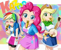 Size: 2288x1892 | Tagged: safe, artist:uotapo, color edit, derpibooru import, edit, editor:overlord 2, applejack, pinkie pie, rainbow dash, human, equestria girls, g4, colored, image, jpeg, light skin, skin color edit