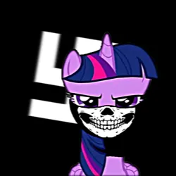 Size: 2048x2048 | Tagged: safe, artist:dpr, twilight sparkle, pony, unicorn, brony, fascism, fascist, image, mlpol, my little pony, nazi, png, skull mask