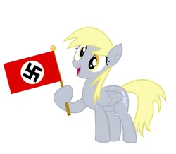 Size: 689x600 | Tagged: safe, artist:dpr, derpy hooves, altbrony, brony, fascism, fascist, image, mlpol, my little pony, nazi, nazi flag, png, swastika