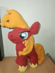 Size: 3000x4000 | Tagged: safe, artist:jbond, derpibooru import, big macintosh, earth pony, pony, g4, freckles, handmade, image, irl, jpeg, male, photo, plushie, solo, stallion, unshorn fetlocks