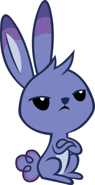 Size: 2018x3922 | Tagged: safe, artist:red4567, derpibooru import, rabbit, g4, g5, animal, crossed arms, g5 to g4, generation leap, image, male, png, simple background, solo, transparent background, twitch (g5), twitch is not amused, vector