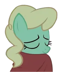 Size: 455x548 | Tagged: safe, derpibooru import, edit, edited screencap, screencap, apple honey, apple tarty, earth pony, pony, g4, season 9, the summer sun setback, spoiler:s09, apple family member, blanket, comfort, cute, eyes closed, female, freezing, image, mare, png, simple background, sitting, solo, transparent background, vector