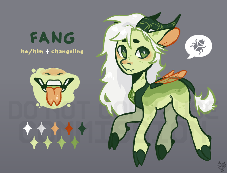 Size: 1000x760 | Tagged: safe, artist:maroonmads, derpibooru import, oc, unofficial characters only, changeling, pony, commission, image, png, reference sheet, solo, ych result