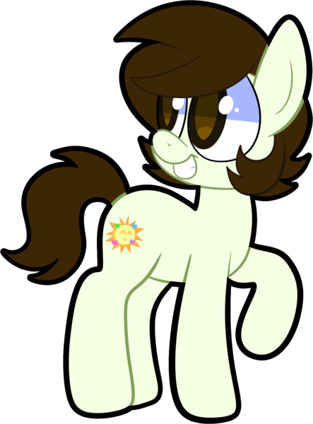 Size: 1189x1612 | Tagged: safe, artist:saveraedae, derpibooru import, oc, oc:kenning prance, unofficial characters only, earth pony, pony, brown eyes, brown mane, crossover, green fur, image, png, solo, the mark side