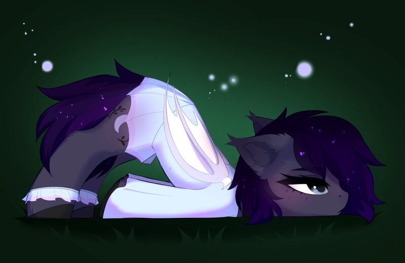 Size: 4096x2657 | Tagged: safe, artist:empress-twilight, ponerpics import, oc, unofficial characters only, bat pony, pony, abstract background, bat pony oc, bat wings, clothes, dress, face down ass up, female, hooves, image, jpeg, mare, slouching, wings