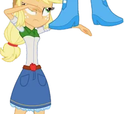 Size: 2734x2520 | Tagged: safe, derpibooru import, edit, edited screencap, editor:homersimpson1983, screencap, applejack, pinkie pie, human, equestria girls, g4, background removed, boots, clothes, duo, duo female, female, high heel boots, image, not a vector, png, shoes