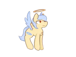 Size: 2732x2048 | Tagged: safe, artist:felixmcfurry, derpibooru import, oc, oc:framble sharns, unofficial characters only, pegasus, pony, :|, halo, image, male, png, pony oc, simple background, simple shading, solo, stallion, stallion oc, transparent background, wings