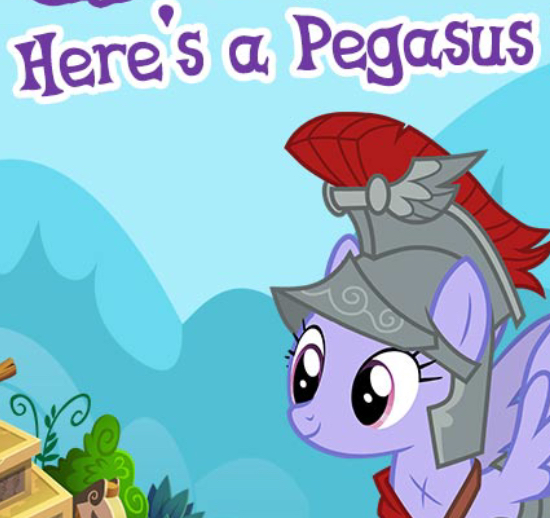 Size: 550x518 | Tagged: safe, derpibooru import, iron eagle, pegasus, pony, g4, armor, captain obvious, cropped, english, female, gameloft, helmet, image, mare, meme, my little pony: magic princess, png, royal legion, smiling, solo, spread wings, text, wings, wow! glimmer