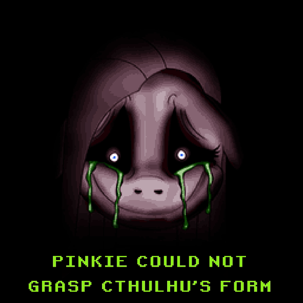 Size: 1024x1024 | Tagged: semi-grimdark, derpibooru import, pinkie pie, ponified, earth pony, pony, g4, creepy, cthulhu, derpibooru exclusive, image, ooze, png, solo