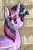 Size: 776x1165 | Tagged: safe, artist:fleiiha, derpibooru import, twilight sparkle, twilight sparkle (alicorn), alicorn, pony, image, jpeg, marker drawing, signature, solo, traditional art