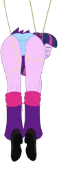 Size: 2267x6600 | Tagged: suggestive, artist:gmaplay, derpibooru import, twilight sparkle, twilight sparkle (alicorn), alicorn, equestria girls, g4, ass, butt, clothes, defeated, image, magic, magic suppression, my little pony equestria girls: rainbow rocks, panties, png, solo, twibutt, underwear