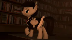 Size: 1920x1080 | Tagged: safe, artist:midnightdanny, ponerpics import, oc, oc:midnight harmony, unofficial characters only, pony, 3d, clothes, female, image, jpeg, maid, mare