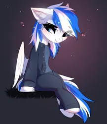 Size: 1774x2048 | Tagged: safe, artist:empress-twilight, ponerpics import, oc, unofficial characters only, pony, abstract background, clothes, female, hooves, image, jpeg, mare, sitting, suit and tie