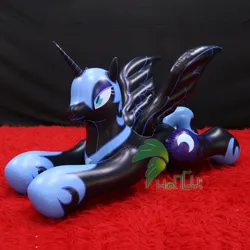 Size: 750x750 | Tagged: safe, derpibooru import, nightmare moon, alicorn, inflatable pony, pony, g4, bootleg, female, hongyi, image, inflatable, inflatable alicorn, irl, jpeg, lying down, mare, obtrusive watermark, opaque inflatable, photo, prone, solo, spread wings, watermark, wings