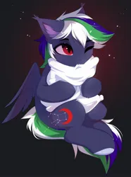 Size: 1524x2048 | Tagged: safe, artist:empress-twilight, ponerpics import, oc, unofficial characters only, pony, abstract background, hooves, image, jpeg, male, pillow, sitting, stallion