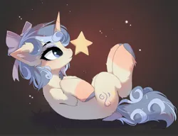 Size: 4096x3142 | Tagged: safe, artist:empress-twilight, ponerpics import, oc, unofficial characters only, pony, abstract background, female, hooves, image, jpeg, lying down, mare, on back, stars