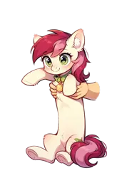 Size: 832x1216 | Tagged: safe, ai content, derpibooru import, machine learning generated, stable diffusion, roseluck, generator:pony diffusion v6 xl, image, longcat, png, rosepet, solo