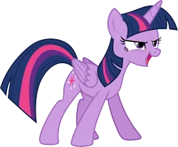 Size: 3627x3000 | Tagged: safe, artist:cloudy glow, derpibooru import, twilight sparkle, twilight sparkle (alicorn), alicorn, pony, g4, female, image, open mouth, open smile, png, simple background, smiling, solo, transparent background, vector