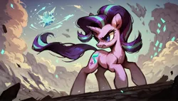 Size: 2560x1456 | Tagged: safe, ai content, derpibooru import, machine learning generated, prompter:cypher, starlight glimmer, pony, unicorn, g4, horn, image, jpeg