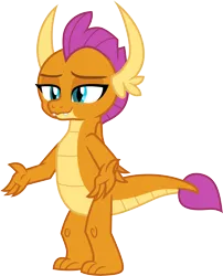 Size: 3000x3710 | Tagged: safe, artist:cloudy glow, derpibooru import, smolder, dragon, g4, molt down, dragoness, female, high res, image, png, simple background, solo, transparent background, vector