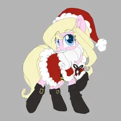 Size: 1500x1500 | Tagged: safe, artist:fannytastical, derpibooru import, oc, oc:chuckles, unofficial characters only, christmas, hat, holiday, image, png, santa hat