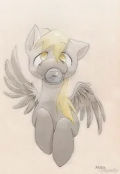 Size: 1200x1738 | Tagged: safe, artist:wolfiedrawie, derpibooru import, derpy hooves, pegasus, pony, g4, bubble, female, image, jpeg, mare, solo, spread wings, wings