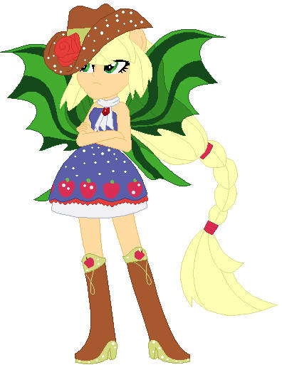 Size: 396x544 | Tagged: safe, artist:note-presto-pony, derpibooru import, applejack, equestria girls, g4, image, jpeg, solo