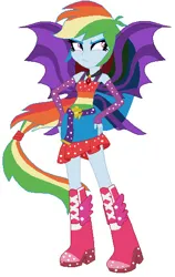 Size: 340x538 | Tagged: safe, artist:note-presto-pony, derpibooru import, rainbow dash, equestria girls, g4, image, jpeg, solo