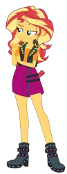 Size: 2070x5326 | Tagged: safe, artist:gmaplay, derpibooru import, sunset shimmer, equestria girls, g4, bedroom eyes, image, my little pony equestria girls: better together, png, solo, sunset shimmer day