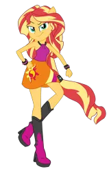 Size: 2400x3769 | Tagged: safe, artist:gmaplay, derpibooru import, sunset shimmer, human, equestria girls, g4, ears, image, my little pony equestria girls: rainbow rocks, png, ponied up, pony ears, rainbow rocks 10th anniversary, solo