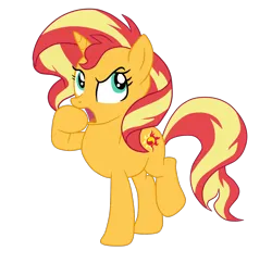 Size: 1900x1839 | Tagged: safe, artist:gmaplay, derpibooru import, sunset shimmer, unicorn, equestria girls, g4, cute, equestria girls specials, horn, image, my little pony equestria girls: spring breakdown, png, shimmerbetes, solo