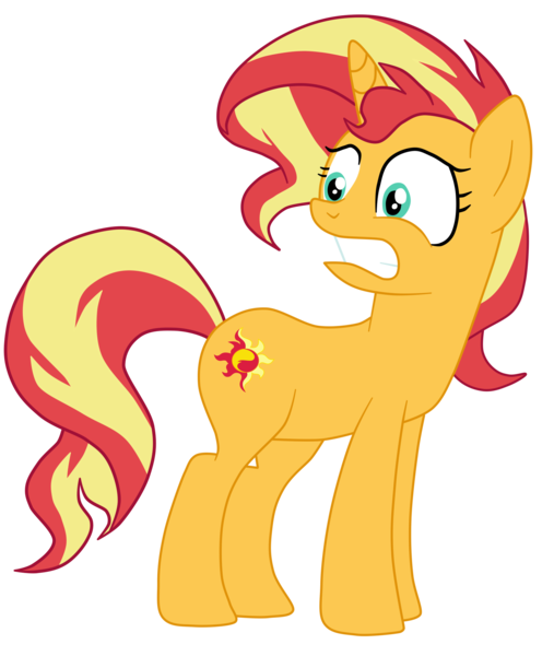 Size: 1900x2250 | Tagged: safe, artist:gmaplay, derpibooru import, sunset shimmer, pony, unicorn, equestria girls, g4, cute, equestria girls specials, horn, image, my little pony equestria girls: spring breakdown, png, shimmerbetes, simple background, solo, standing, sunset shimmer day, transparent background