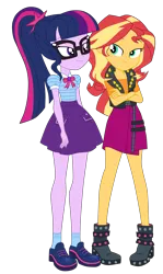 Size: 2914x4900 | Tagged: safe, artist:gmaplay, derpibooru import, sci-twi, sunset shimmer, twilight sparkle, equestria girls, g4, equestria girls specials, image, my little pony equestria girls: better together, my little pony equestria girls: rollercoaster of friendship, png, solo, sunset shimmer day